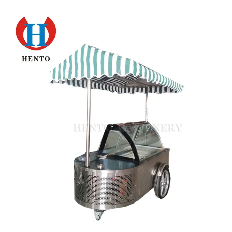 High Efficiency Bicycle Ice Cream Cart For Sale / Ice Cream Cart Bike / Outdoor Mobile Ice Cream Truck Cart For Sale