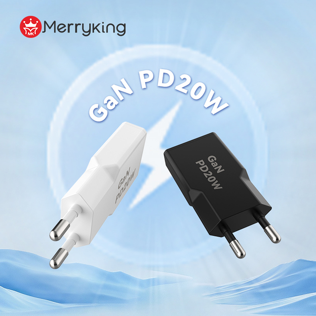 New Arrival Phone Charger Gan PD20W USB Wall Charger Fast Charging Adapter QC3.0 Dual Port Charger with Customized Cable Package