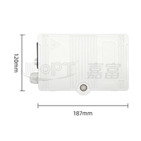 Caja Terminal Óptica de 4 Núcleos para Montaje en Pared/Poste Exterior, Clasificación IP65, PC+ABS, Cierre de Empalme 1 en 4, Conector SC, Red FTTH, -40~+80