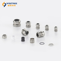 Presse-étoupe en laiton nickelé de qualité supérieure IP68, filetage M10 à M63, pour équipement industriel antidéflagrant, prix usine
