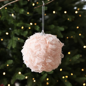 Boules de Noël en mousse à paillettes et strass, incassables, scintillantes, à suspendre, ornements de Noël roses - Product Image 3