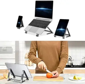 3 In 1 Ergonomis Laptop Stand Non-Slip Desktop Notebook Pemegang Multi Laptop Lengan Lengan dengan Berdiri 10-15.6 Inci