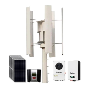 Générateur d'énergie hybride solaire et éolienne de 300W à 10KW, système éolien à axe vertical pour usage domestique, vente de système éolien à axe vertical de 1200W - Product Image 5