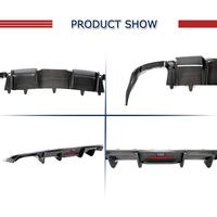 Diffuseur en fibre de carbone véritable pour pare-chocs arrière, lèvre inférieure, spoiler, kits de carrosserie pour Audi A6 S6 C7.5 2016 2017 2018