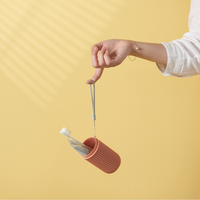 Étui de voyage portable MONR pour brosse à dents, support pour pinceaux de maquillage, boîtes de rangement en plastique, conteneurs de rangement pour brosses à dents