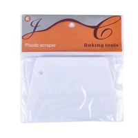 En çok satan trapez kesici bıçak 1 adet krem kazıyıcı plastik hamur kazıyıcı krem kek hamur kesici pişirme ve pasta araçları