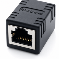 Acoplador RJ45, Conector de Cable de Red Cat5e Cat6, Extensor Ethernet Recto, Acoplador LAN Hembra a Hembra