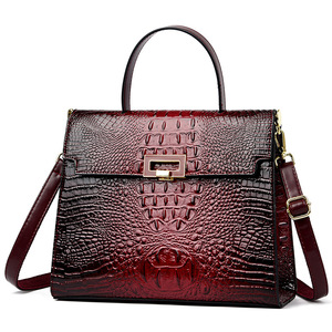 Alligator Candy Pattern Luxury Women's Shoulder <strong>Bags</strong> Stylish Tote <strong>Purses</strong> <strong>Chain</strong> Decoration Zip Closure Fashionable New Handbags - Product Image 5