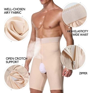 Body amincissant pour <span class=keywords><strong>gaine</strong></span> de <span class=keywords><strong>ventre</strong></span> pour hommes coupe-cuisse Shapewear taille formateur corps Shaper <span class=keywords><strong>ventre</strong></span> contrôle Fajas colombien - Product Image 4