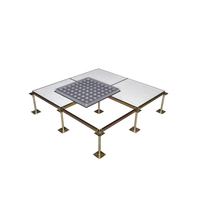 Plancher surélevé en sulfate de calcium 600x600mm, entièrement en acier, céramique, antistatique pour centre de données avec garantie de 2 ans