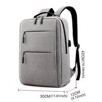 Sac à dos pour ordinateur portable en polyester imperméable, couleur personnalisée, logo personnalisé, écologique, avec port de charge USB, sac de voyage pour étudiants et professionnels