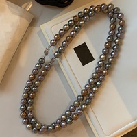 Offre Spéciale Design Original de haute qualité Curry foncé couleur mélangée collier de perles pour les femmes cadeau bijoux personnalisés