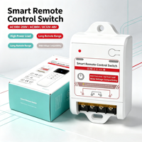 Interrupteur intelligent pour maison connectée 4km AC380V 220V 433MHz, télécommande RF sans fil, contrôleur de signal pour lumière, pompe, moteur