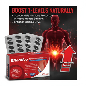 Cápsulas Softgel para Aumento Masculino com Pó de Maca, Ginseng e Peptídeos de Ostra, Suplemento Dietético para Desempenho, Energia e Vitalidade - Product Image 1