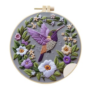 New Embroidery DIY Cross Stitch Cartoon Plant Design Customizable Fabric Material Package Kit High Quality Handmade Needlework