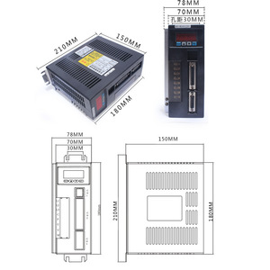 Kit de Motor Servo Yifeng 130ST-M10025 10N.M 2.6KW 220V 2500RPM con Freno - Product Image 1