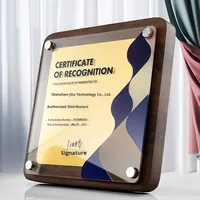 Noyer Bois Massif Médaille Sur Mesure Plaque D'autorisation Trophées Médailles Plaques Certificat D'honneur Lettre De Rendez-vous Agent