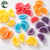 YUSAIL Premium Sugar Coated Cube Shaped Gummy Candy Assorted Fruit Flavored Confectionery Custom Logo Bagged Supply
