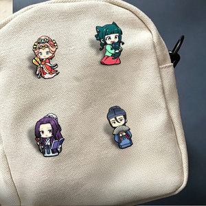 Pin de esmalte al por mayor de Anime Apothecary Diaries, insignia metálica de <span class=keywords><strong>Maomao</strong></span> Jinshi, pin de solapa personalizado para mochilas, moda - Product Image 3