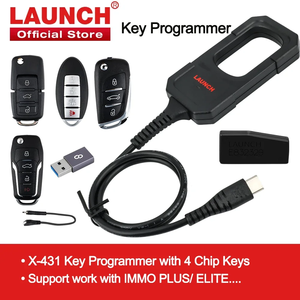Programmeur de clés LAUNCH X431, ensemble de 4 clés, outils de programmation <span class=keywords><strong>IMMO</strong></span>, fonctionne avec X431 PAD V/ <span class=keywords><strong>IMMO</strong></span> ELITE/<span class=keywords><strong>IMMO</strong></span> PLUS /<span class=keywords><strong>PROG</strong></span> 3 - Product Image 2