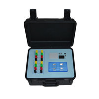 Comprobador de relación de transformación y resistencia de bobinado de transformadores 20mA/40mA/200mA/1A/3A/10A con pantalla LCD, voltaje de prueba de 10KV y precisión del 0.2%