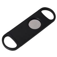 Accessoires pour cigares avec logo personnalisé, vente en gros de ciseaux à cigares avec poignée en plastique, coupe-cigares en acier inoxydable avec logo gravé