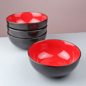 Bol en céramique rond de 7 pouces pour soupe de riz, vaisselle en porcelaine pour la maison - Product Image 1