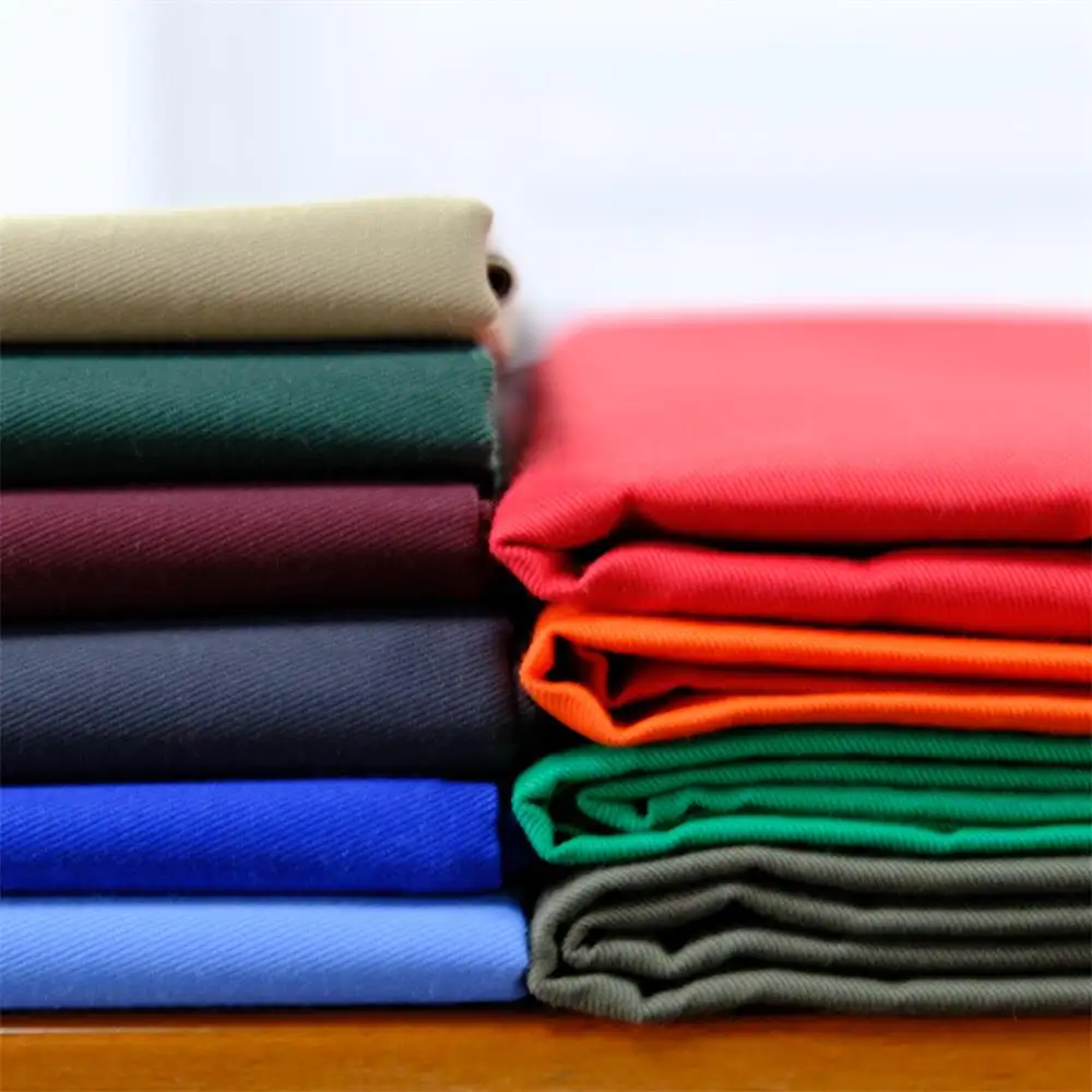 Cotton Poly Fabric Supplier CVC School Uniform Workwear Shirt Poplin Twill Bleach Printing Dying TC Polyester/Cotton Fabric