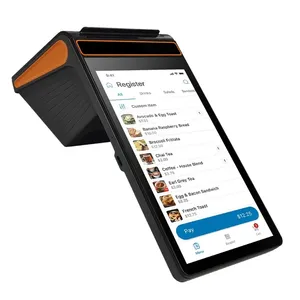 NB55 Plus Android12 8 pollici 3 + 16 registratore di cassa mobile touch pagamento portatile smart palmare terminale di vendita al dettaglio con stampante 80mm