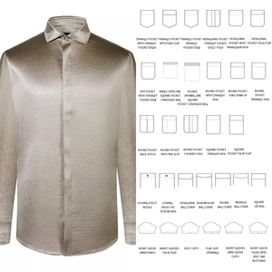Chemises florales OEM pour hommes – Haut de gamme, décontractées, pour fêtes, mariages, bals de promo – <span class=keywords><strong>Chemise</strong></span> à manches longues infroissable 100 % polyester – Vente en gros - Product Image 3