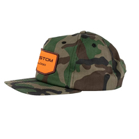 Casquette militaire camouflage à 5 panneaux unisexe non structurée 100% coton camouflage Logo personnalisé broderie Patch Performance Snapback Hat