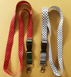 カードホルダー用パレスチナケフィエパターンストラップポリエステル素材ストラップ - Product Image 3