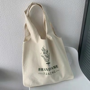 Premium Eco <strong>Canvas</strong> Tote Bag Reusable Grocery <strong>Shopper</strong> with Custom Logo Promotional Printed Reusable Shopping Bags - Product Image 1