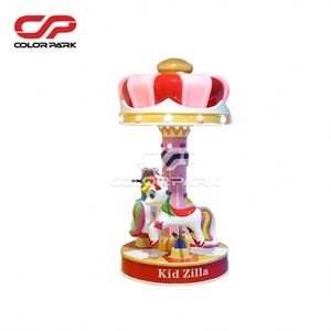 Parc d'attractions intérieur coloré, nouveau manège pour enfants, manège à monnayeur de luxe pour 3 joueurs - Product Image 2