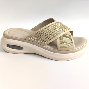 Sandali <span class=keywords><strong>con</strong></span> <span class=keywords><strong>Zeppa</strong></span> e Plateau da <span class=keywords><strong>Donna</strong></span>, Cinturino Regolabile in Velcro, Suola Spessa in EVA, Aumento di Altezza, Leggeri e Comodi, <span class=keywords><strong>Scarpe</strong></span> da Spiaggia - Product Image 5