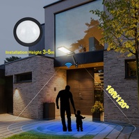 Nouveau design de lampe murale à détecteur de mouvement PIR à énergie solaire à LED Applique murale solaire à LED pour paysage et jardin