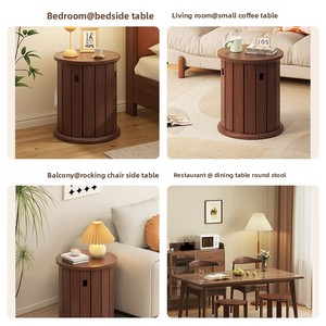 <span class=keywords><strong>Tabouret</strong></span> rond <span class=keywords><strong>en</strong></span> bois minimaliste, durable, extensible et empilable avec un design écologique pour le salon, l'hôtel, l'appartement, la maison, les meubles - Product Image 6