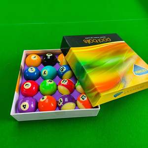 Juego de bolas de billar de resina Blue Diamond Cyclops de 5.72 mm, 16 piezas, para uso amateur. - Product Image 2