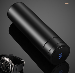 Bouteille d'eau intelligente 2026 avec affichage de la température, vente en gros, logo personnalisé, thermos LED, tasse isotherme en acier inoxydable à isolation sous vide, design mince - Product Image 3
