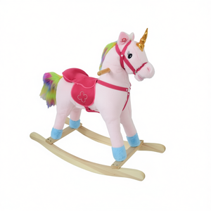 Cheval à bascule licorne 46 cm, jouet en peluche pour enfants - Product Image 2