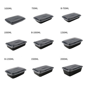 Bán Sỉ Hộp Đựng Thực Phẩm Bằng Nhựa Hộp Cơm PP Hộp Đựng Chuẩn Bị Bữa Ăn Dùng Một Lần Bằng Nhựa Có Nắp Đậy - Product Image 4