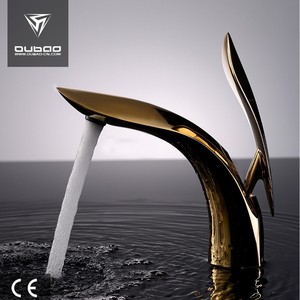 Phòng Tắm Sang Trọng Vàng Đồng Thau Đánh Bóng Lưu Vực Mixer Vòi Vòi Nước Từ Trung Quốc - Product Image 3