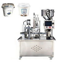 Machine automatique de scellage et de pressage des couvercles de yaourt, économie d'énergie, facile à utiliser, en acier inoxydable