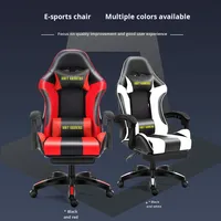 Chaises de jeu ergonomiques modernes personnalisées par le fabricant, best-seller, en cuir PU, style course, chaise de jeu extensible, compatible PS5