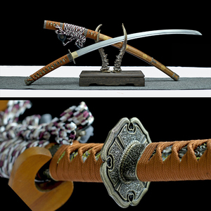 Épée Dachi Katana Marron Décorative Fonctionnelle Faite à la Main pour Cosplay et Collection SS724GD - Product Image 2