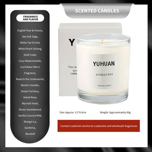 Bougie parfumée artisanale de haute qualité en cire de soja à base de fleurs naturelles, écologique, avec des huiles essentielles pour la Saint-Valentin - Product Image 6