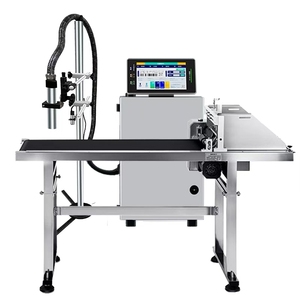 Machine de codage par lots en acier inoxydable, imprimante jet d'encre CIJ avec tête d'impression pour le codage d'étiquettes et de cartes, code QR sur les bouchons de bouteilles en plastique - Product Image 1