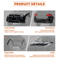 Body Kit Konversi Eksterior ML W166 ke GLE63 AMG untuk Mercedes ML GLE 2012-2015 Facelift Otomotif MOD Suku Cadang Mobil