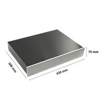 BRZHIFI BZ4307 Kustom Anodized Aluminium Ekstrusi Kosong HIFI Casing Penutup Preamplifier DAC Kotak Amplifier