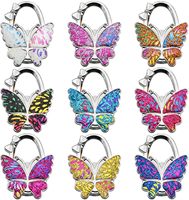 Support de sac à main pliable en forme de papillon – Crochet portable pour accrocher au sac des femmes, décoration de sac
